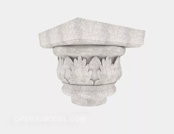 Ancient Corinthian Column 3d model