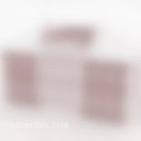 School Building White Color 3d model