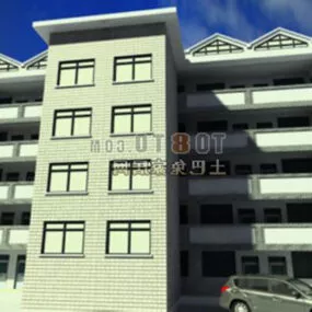 Hi-rise University Building 3d model