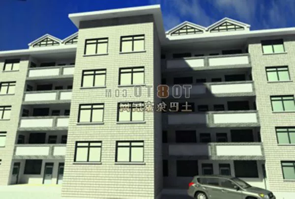 Hi-rise University Building 3d model Hi-rise University Building 3d model