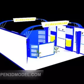 Painting Exhibition Hall Interior 3d model