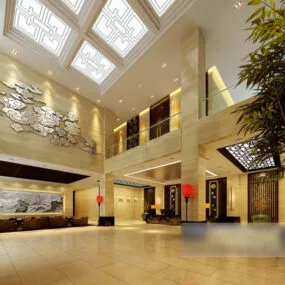 The Hall Space Interior 3d model