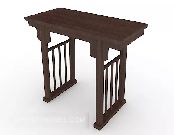 Traditional Chinese Solid Wood Bar Case 3d model Traditional Chinese Solid Wood Bar Case 3d model
