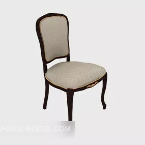 Traditional European Lounge Chair 3d model