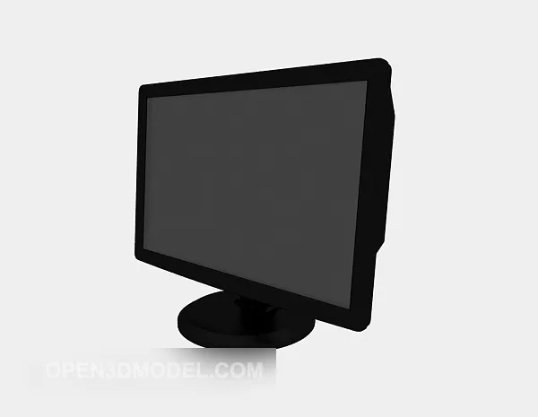 Office Lcd With Stand 3d model