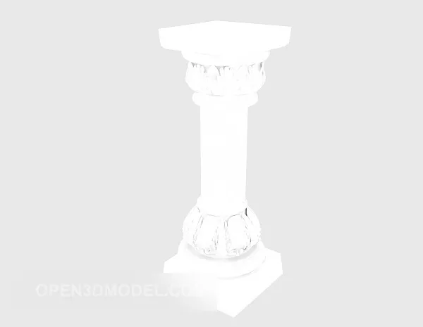 Ancient Corinthian Column 3d model