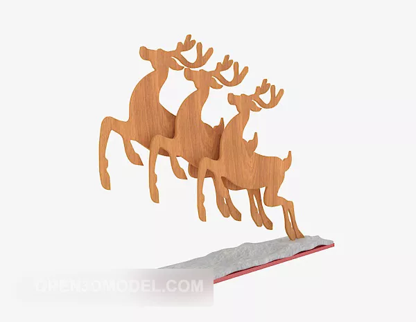 Beautiful Deer Lowpoly 3d model