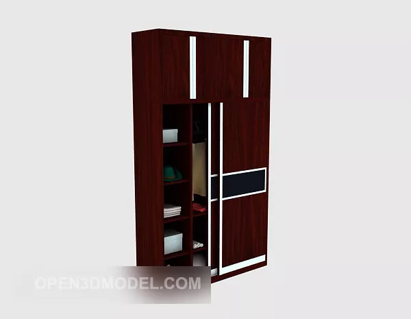 Compartment Wardrobe 3d model Compartment Wardrobe 3d model