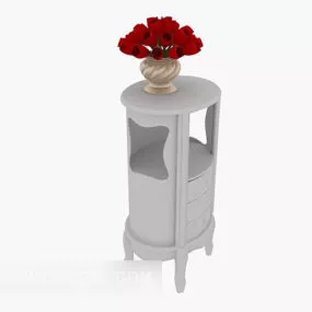 Entrance Side With Flower Vase 3d model