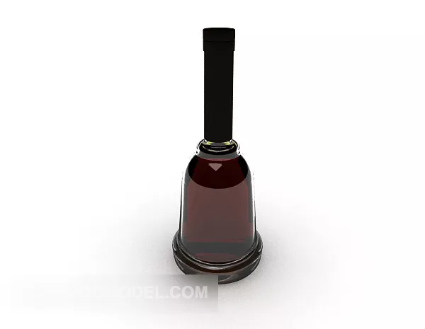 Red Wine Bottle 3d model Red Wine Bottle 3d model