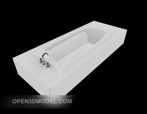 Bathroom Corner Tub 3d model