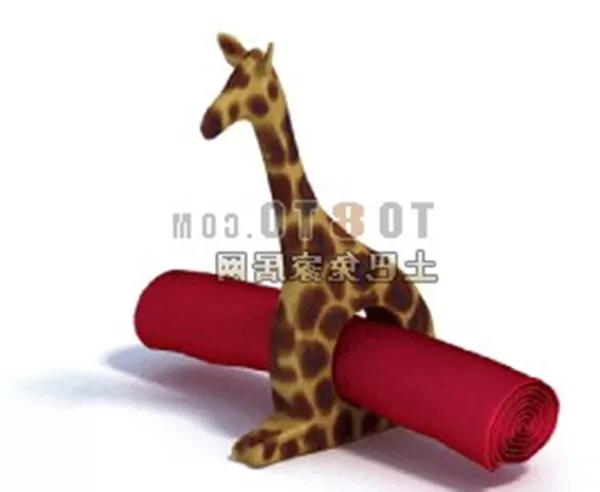 Beautiful Wild Giraffe 3d model