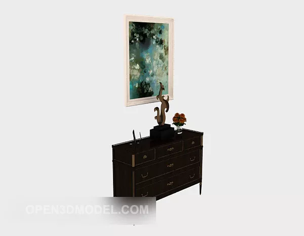 Corridor Side Cabinet 3d model Corridor Side Cabinet 3d model