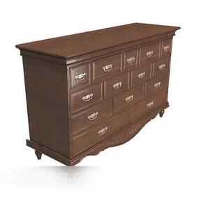 American Chest Vintage Style 3d model