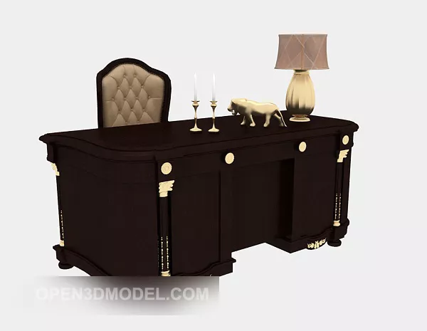 American Exquisite Desk 3d model American Exquisite Desk 3d model