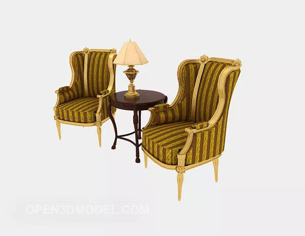 American Home Lounge Chair V1 3d model American Home Lounge Chair V1 3d model