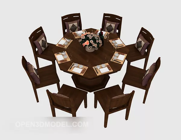 American Practical Table 3d model American Practical Table 3d model