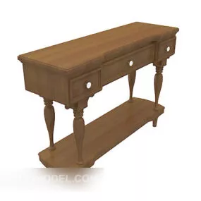 American Retro Hall Cabinet 3d model