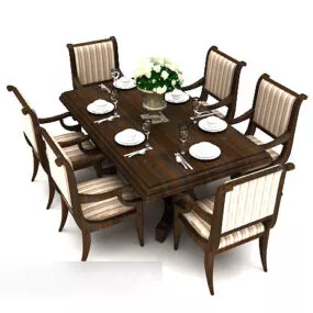 American Retro Table 3d model