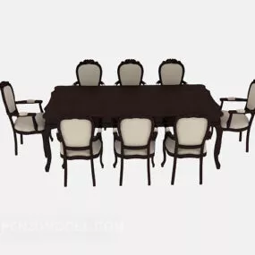 American Simple Home Table 3d model