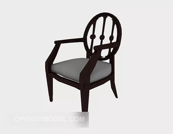 American Armrest Home Chair 3d model American Armrest Home Chair 3d model