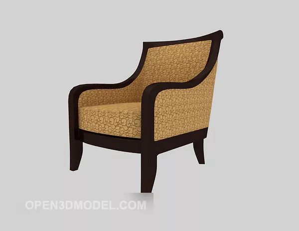 American Armrest Single Sofa 3d model American Armrest Single Sofa 3d model