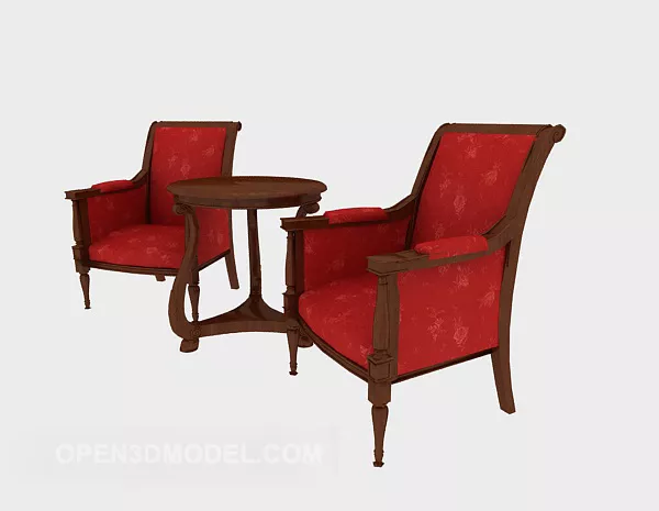 American Exquisite Single Sofa Chair 3d model American Exquisite Single Sofa Chair 3d model
