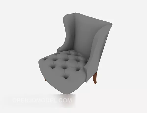 American Grey Single Sofa 3d model American Grey Single Sofa 3d model