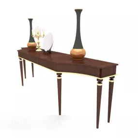 American Lobby Side Table 3d model