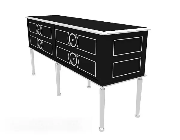 American Minimalist Side Cabinet 3d model American Minimalist Side Cabinet 3d model