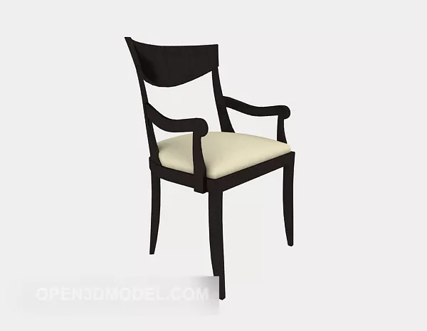 American Simple Dining Chair 3d model American Simple Dining Chair 3d model