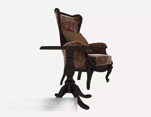 American Single Sofa, Side Table 3d model American Single Sofa, Side Table 3d model