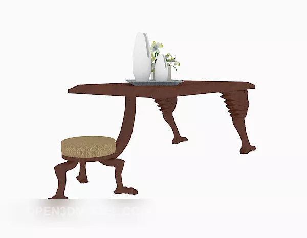 American Solid Wood Coffee Table 3d model American Solid Wood Coffee Table 3d model
