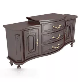 American Solid Wood Locker 3d model