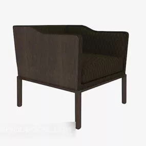 American Solid Wood Sofa Chair 3d model
