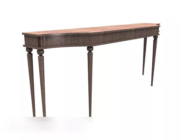 American Solid Wood Table 3d model American Solid Wood Table 3d model