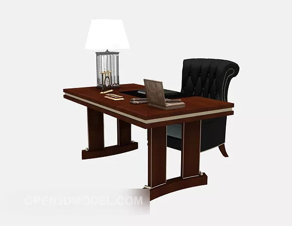 American Style Desk 3d model American Style Desk 3d model