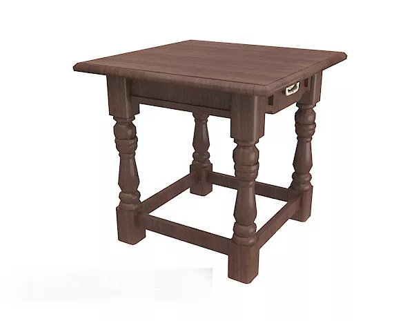 American Style Side Table 3d model American Style Side Table 3d model