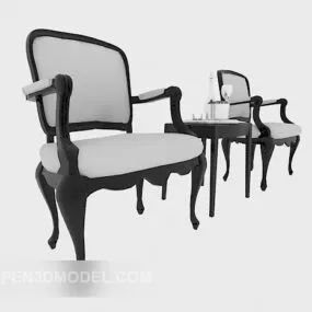 American Style Single Sofa 3d model