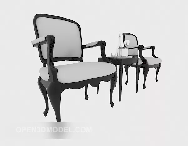 American Style Single Sofa 3d model American Style Single Sofa 3d model