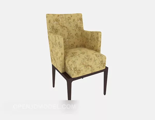 American Style Solid Wood Dining Chair 3d model American Style Solid Wood Dining Chair 3d model