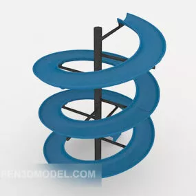 Amusement City S-type Slide 3d model