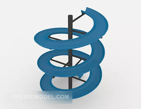 Amusement City S-type Slide 3d model Amusement City S-type Slide 3d model