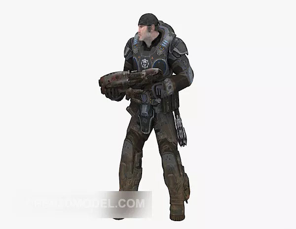 Armed Men Character 3d model Armed Men Character 3d model