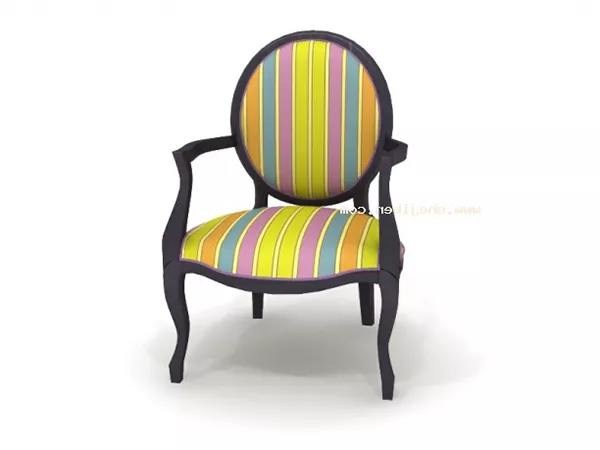 Home Armchair Retro Style 3d model Home Armchair Retro Style 3d model