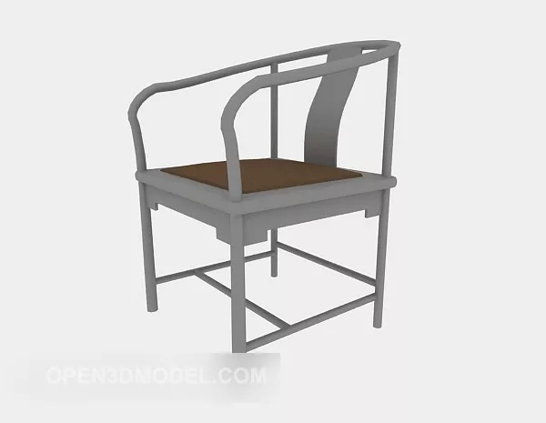Armrest Chinese Seat 3d model Armrest Chinese Seat 3d model