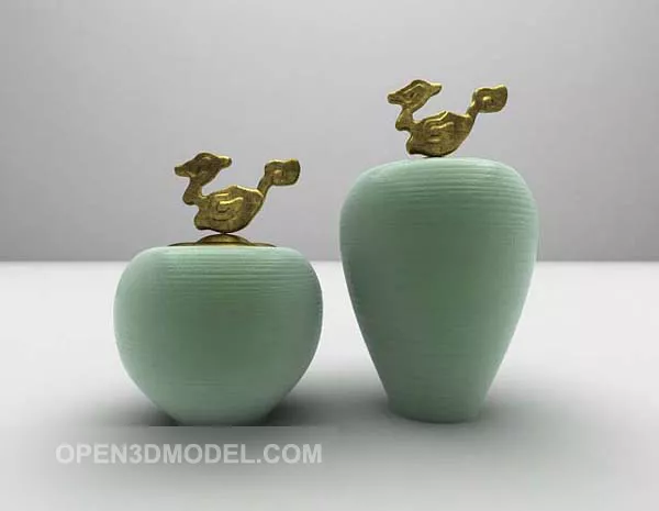 Large Round Vase 3d model