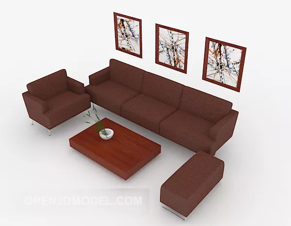 Atmospheric Home Combination Sofa 3d model Atmospheric Home Combination Sofa 3d model