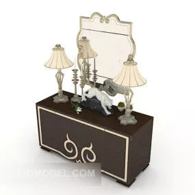 Atmospheric Simple Dresser Furniture 3d model