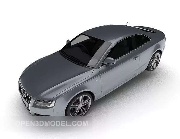 Audi Sedan Grey Paint 3d model Audi Sedan Grey Paint 3d model